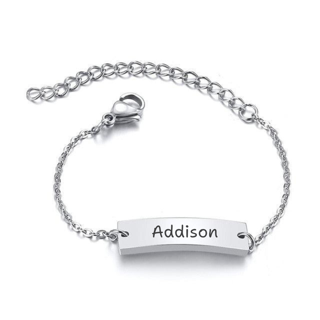 Children’s Personalised Bar Engraved Bracelet