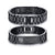 Black Stainless Steel Men’s Bracelet with Engraving (TEMPLATE TEST)-Personalised Bracelet-Auswara