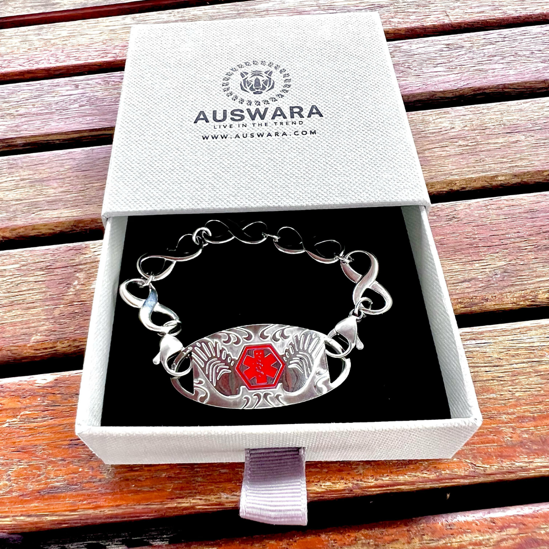 Infinity Chain Medical Alert Bracelet