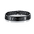 Black Engravable Stainless Steel Bracelet for Men-Personalised Bracelet-Auswara