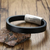 Personalised Leather Band Medical Alert Bracelet