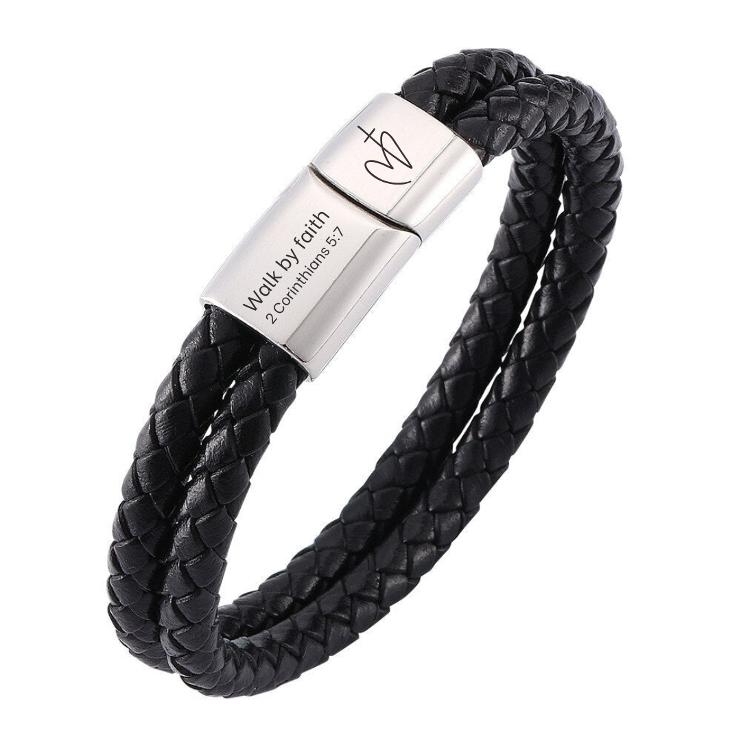 Personalised leather bracelet australia store