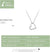 Sterling Silver CZ Open Heart Necklace