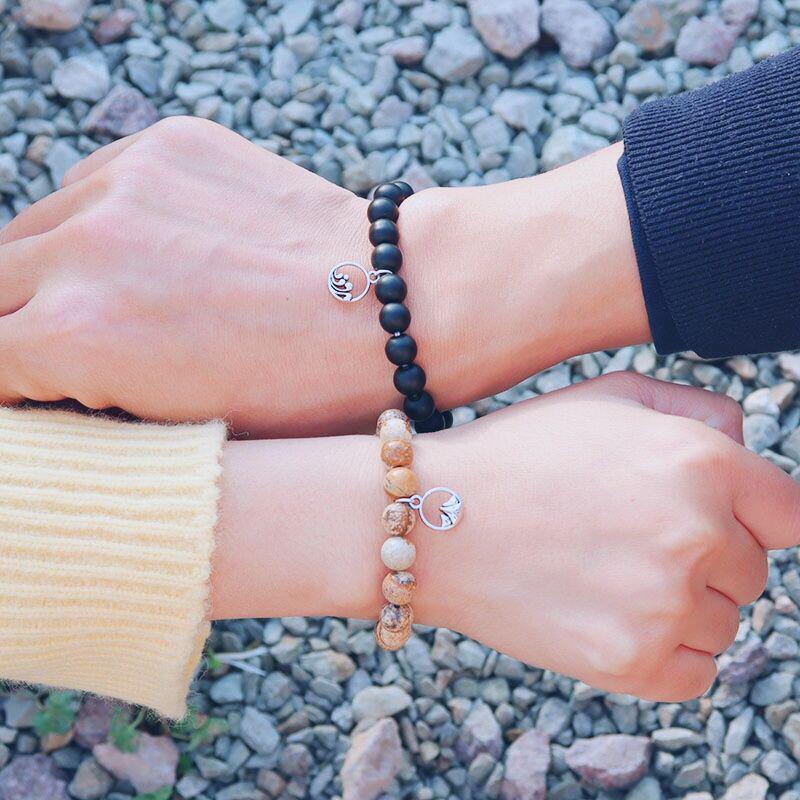 Amazon Magnetic Couple Bead Bracelets Auswara