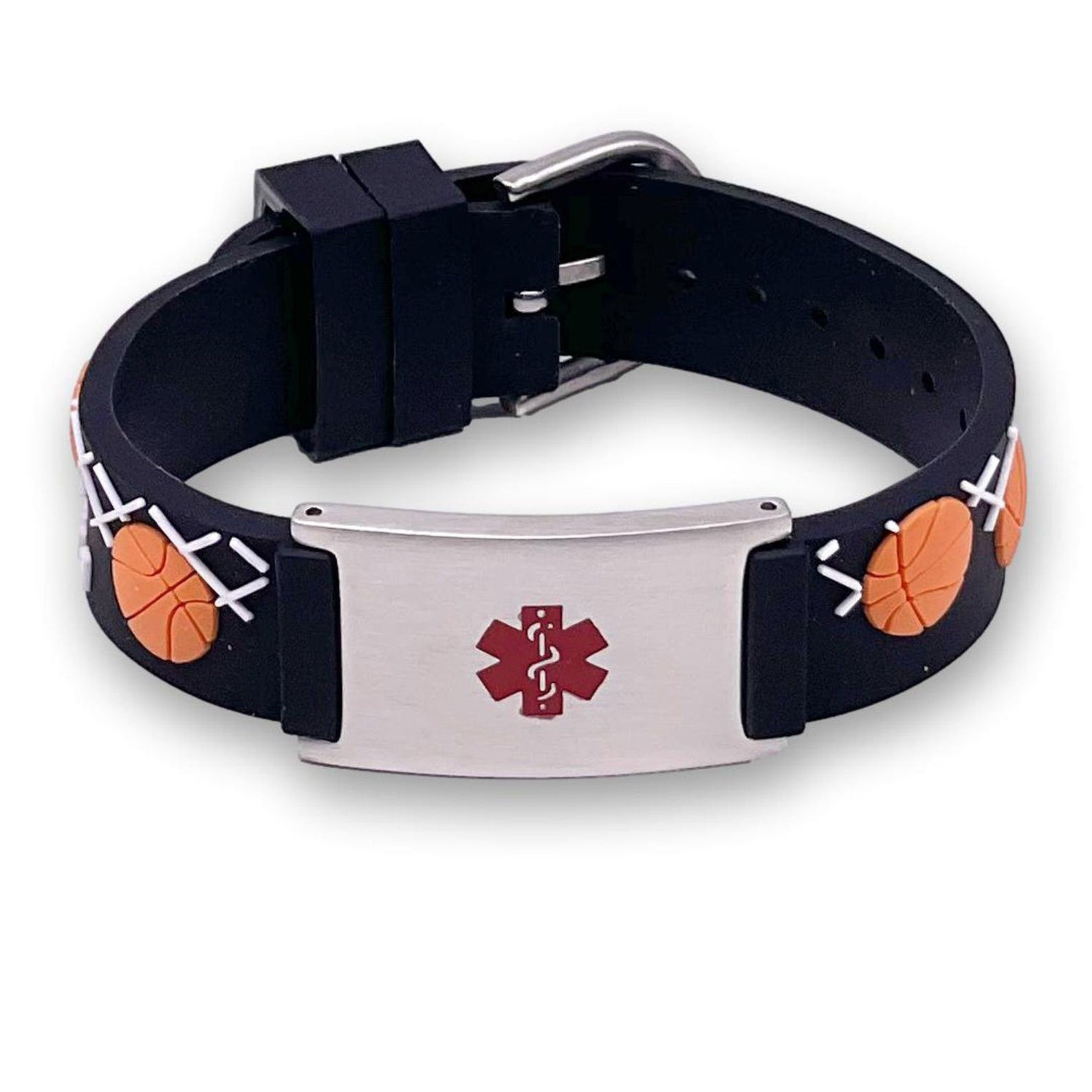 Basketball Medical Alert Kids Bracelet-Kids Medical Alert Bracelet-Auswara