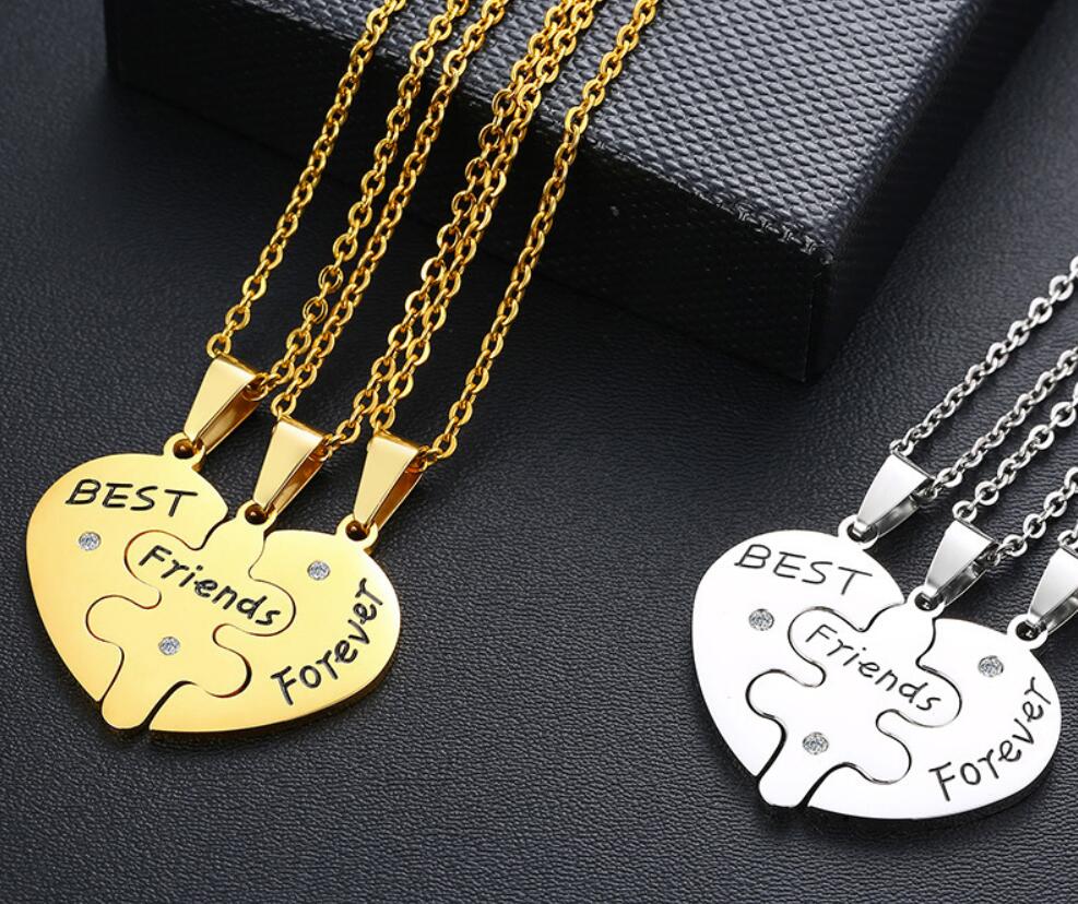 Forever Love Heart Moon Pendant Necklace Set With Ball Chain Silver Plated  For Women And Men Friendship Jewelry From Billshuiping, $2.27 | DHgate.Com