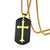 Black & Gold Cross Necklace-Cross Necklace-Auswara