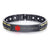 Black & Gold Stripe Medical Bracelet-Medical ID Bracelet-Auswara