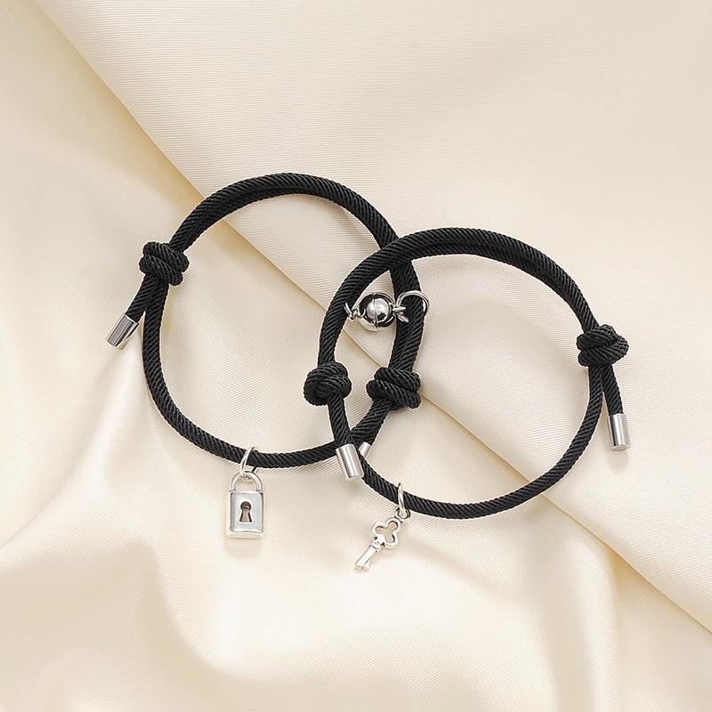 Key to My Heart Couples Bracelet Set