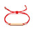 Black & Red Personalised Magnetic Couples Bracelet Set-Couple Bracelet-Auswara