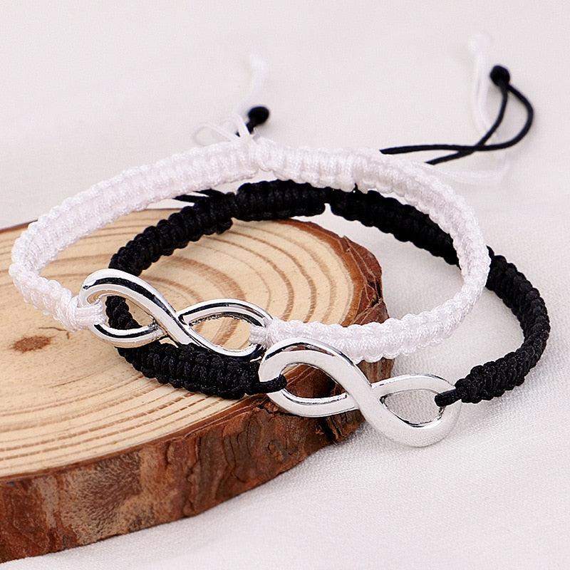 Matching Infinity Braided Bracelets For Couples