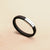 Classic Black Leather Bracelet With Silver Clasp