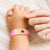 Butterfly Pink Silicone Medical Alert Bracelet with Rose Gold Bar-Medical ID Bracelet-Auswara