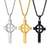 Celtic Cross Chain Necklace-Cross Necklace-Auswara