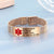 Chic Rose Gold Mesh Medical ID Bracelet-Medical ID Bracelet-Auswara