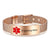 Chic Rose Gold Mesh Medical ID Bracelet-Medical ID Bracelet-Auswara