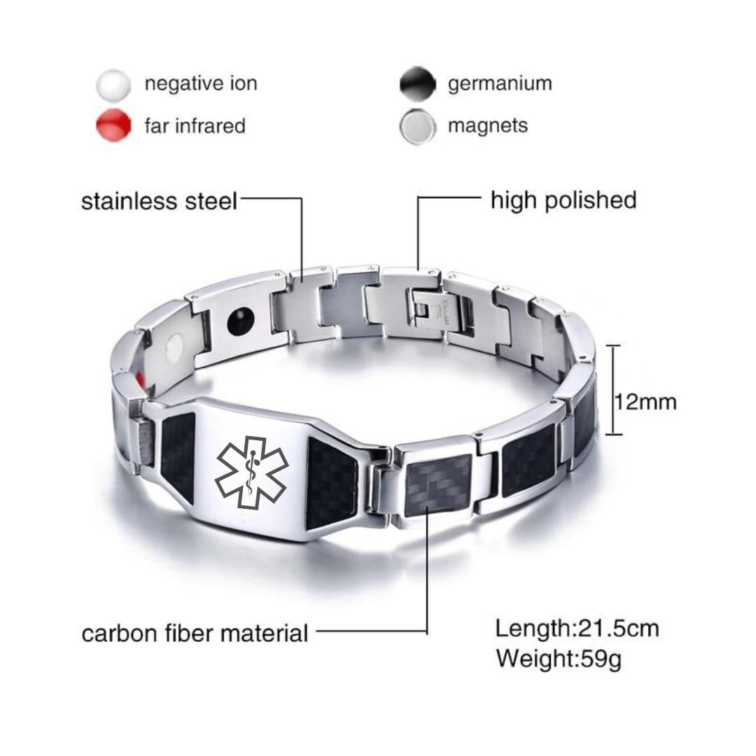 (Copy) AeroLuxe Medical Link Bracelet-Medical ID Bracelet-Auswara