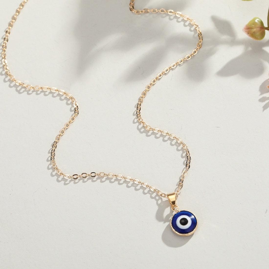 Dark Evil Eye Necklace-Evil Eye Necklace-Auswara