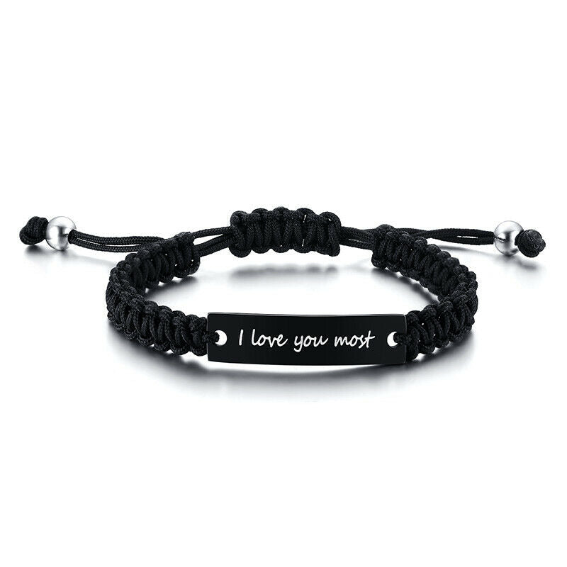 Engravable Braided Bracelet for Men