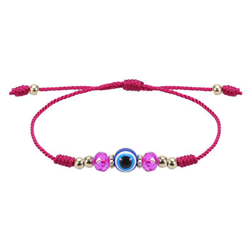 Evil Eye Adjustable Rope Weave Bracelet-Evil Eye Bracelet-Auswara