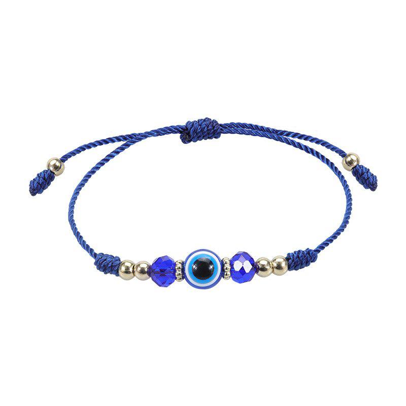 Evil Eye Adjustable Rope Weave Bracelet-Evil Eye Bracelet-Auswara