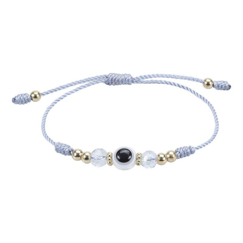 Evil Eye Adjustable Rope Weave Bracelet-Evil Eye Bracelet-Auswara