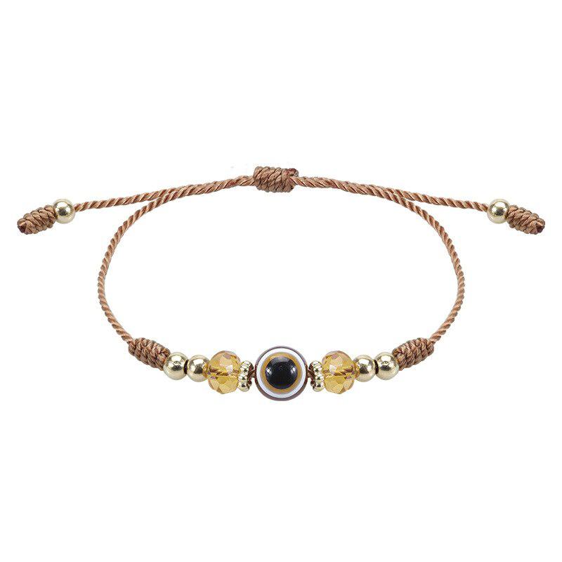 Evil Eye Adjustable Rope Weave Bracelet-Evil Eye Bracelet-Auswara