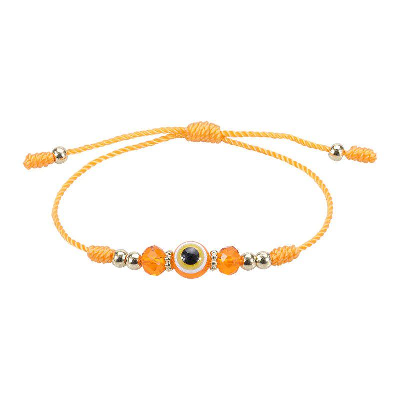 Evil Eye Adjustable Rope Weave Bracelet-Evil Eye Bracelet-Auswara