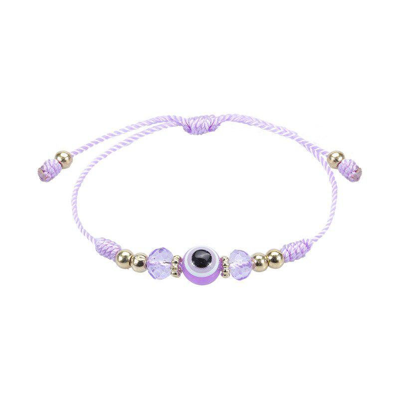 Evil Eye Adjustable Rope Weave Bracelet-Evil Eye Bracelet-Auswara