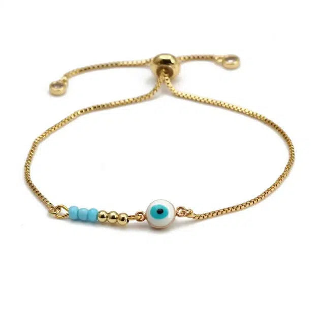 Evil Eye Slider Bracelet-Evil Eye Bracelet-Auswara