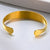 Gold Colour Medical Alert Cuff Bracelet-Medical ID Bracelet-Auswara