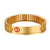 Gold Colour Plated Stainless Steel Medical Alert ID Stretchable Bracelet-Medical ID Bracelet-Auswara