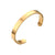 Inspirational Engraved Gold Cuff Bracelet-Personalised Bracelet-Auswara