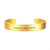 Inspirational Engraved Gold Cuff Bracelet-Personalised Bracelet-Auswara