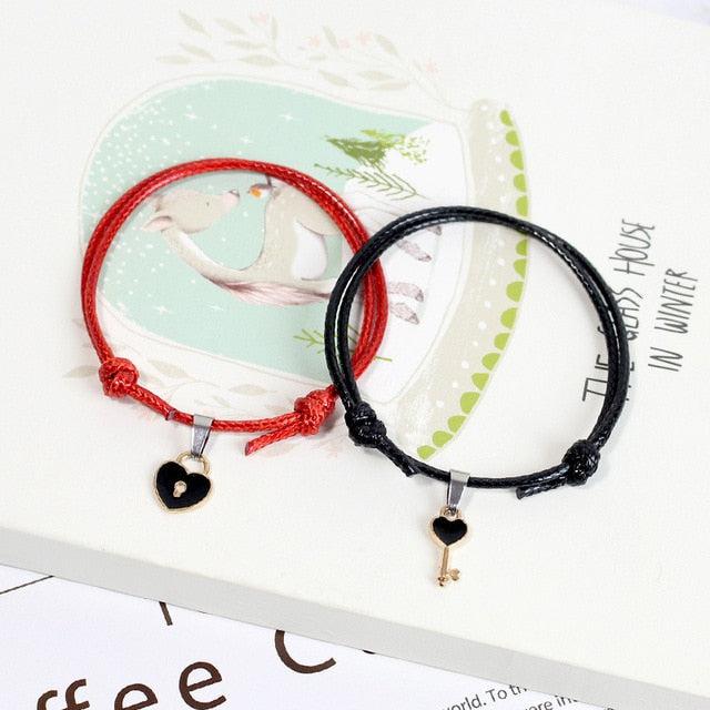 Key to My Heart Bracelet Set for Couples-Couple Bracelet-Auswara