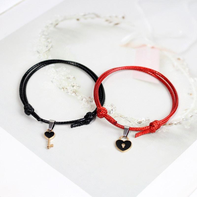 Key to My Heart Bracelet Set for Couples-Couple Bracelet-Auswara