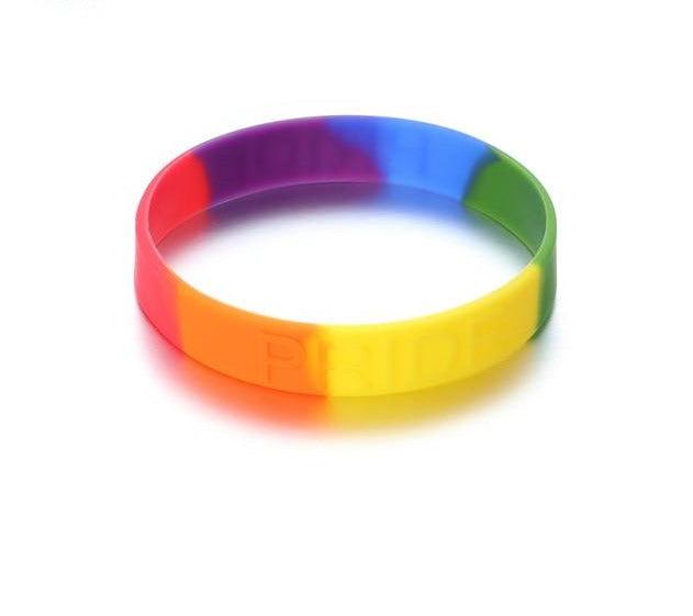 LGBT Rainbow Silicone Bracelet-LGBT Bracelet-Auswara