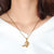 Love Link Duo Steel Necklace – Gold Colour-Couples Necklace-Auswara