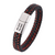 Black & Red Personalised Braided Leather for Men