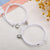 Magnetic Couple Rope Bracelets with Hearts-Couple Bracelet-Auswara