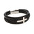 Men's Black Cross Magnetic Bracelet – Personalised Engraving-Personalised Bracelet-Auswara