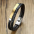 Men's Engravable Stacked Leather Bracelet-Personalised Bracelet-Auswara