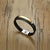 Men's Engravable Stacked Leather Bracelet-Personalised Bracelet-Auswara