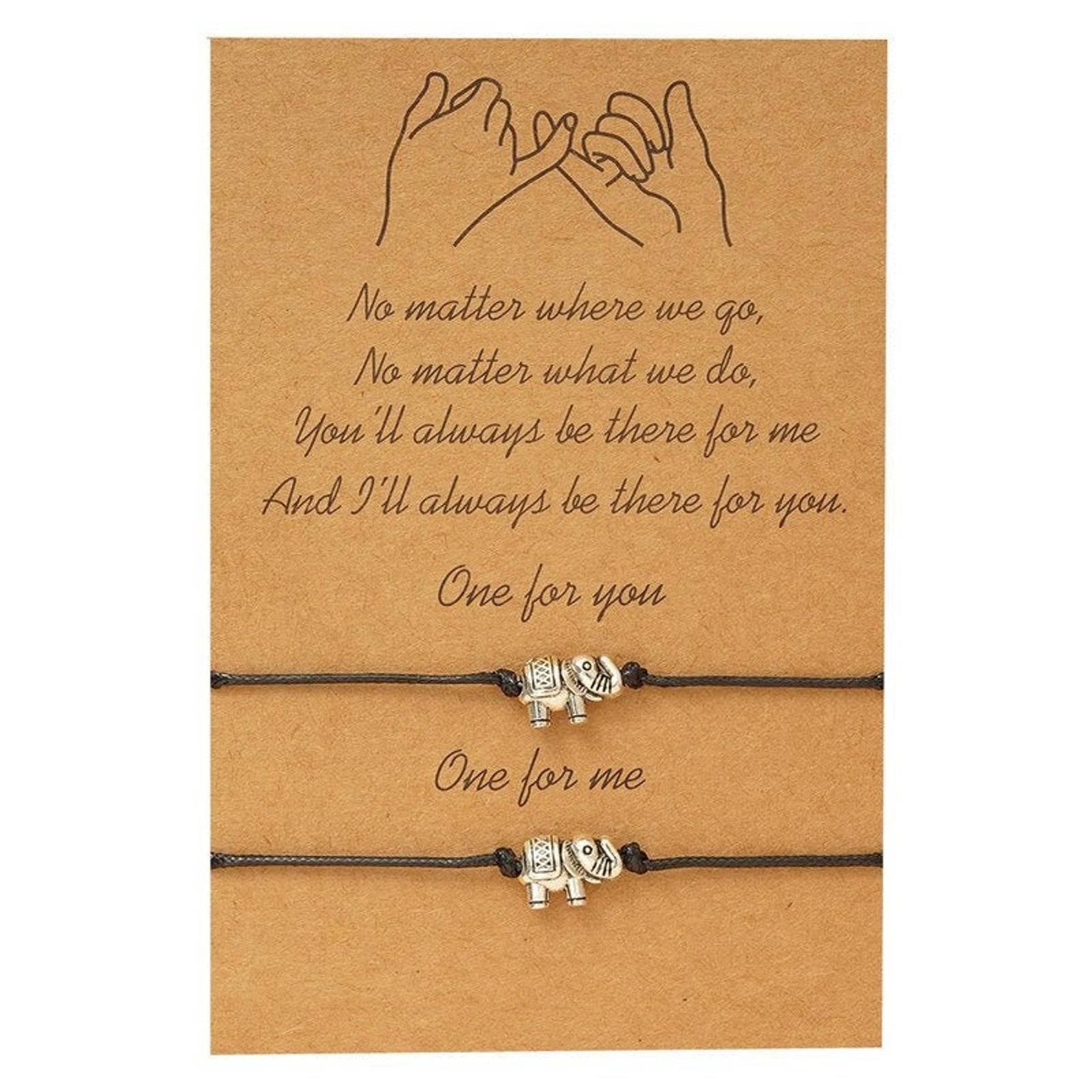 Mini Elephant Friendship Bracelet Set