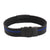 Pami Stripe Silicone Sports Medical ID Bracelet – Black & Blue-Medical ID Bracelet-Auswara