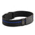 Pami Stripe Silicone Sports Medical ID Bracelet – Black & Blue-Medical ID Bracelet-Auswara