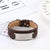 Personalised Brown Leather Bracelet For Men-Personalised Bracelet-Auswara