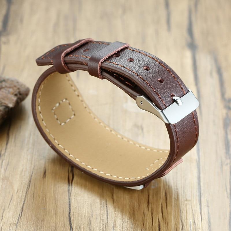 Personalised Brown Leather Bracelet For Men-Personalised Bracelet-Auswara