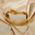 Personalised Gold Colour Steel Cuff for Women-Women Bracelets-Auswara