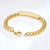 Personalised Gold Colour Unisex Medical Alert ID Bracelet-Medical ID Bracelet-Auswara